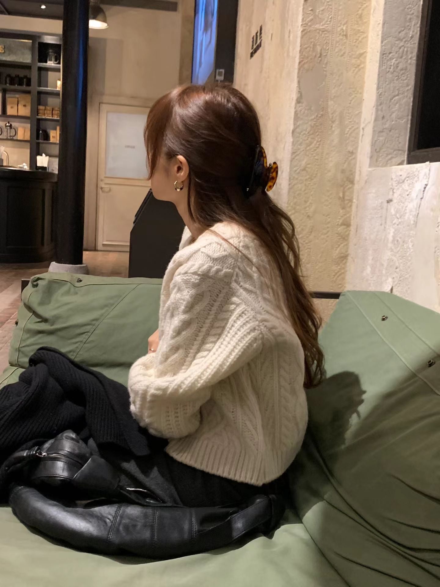 Ounce karen cable cardigan