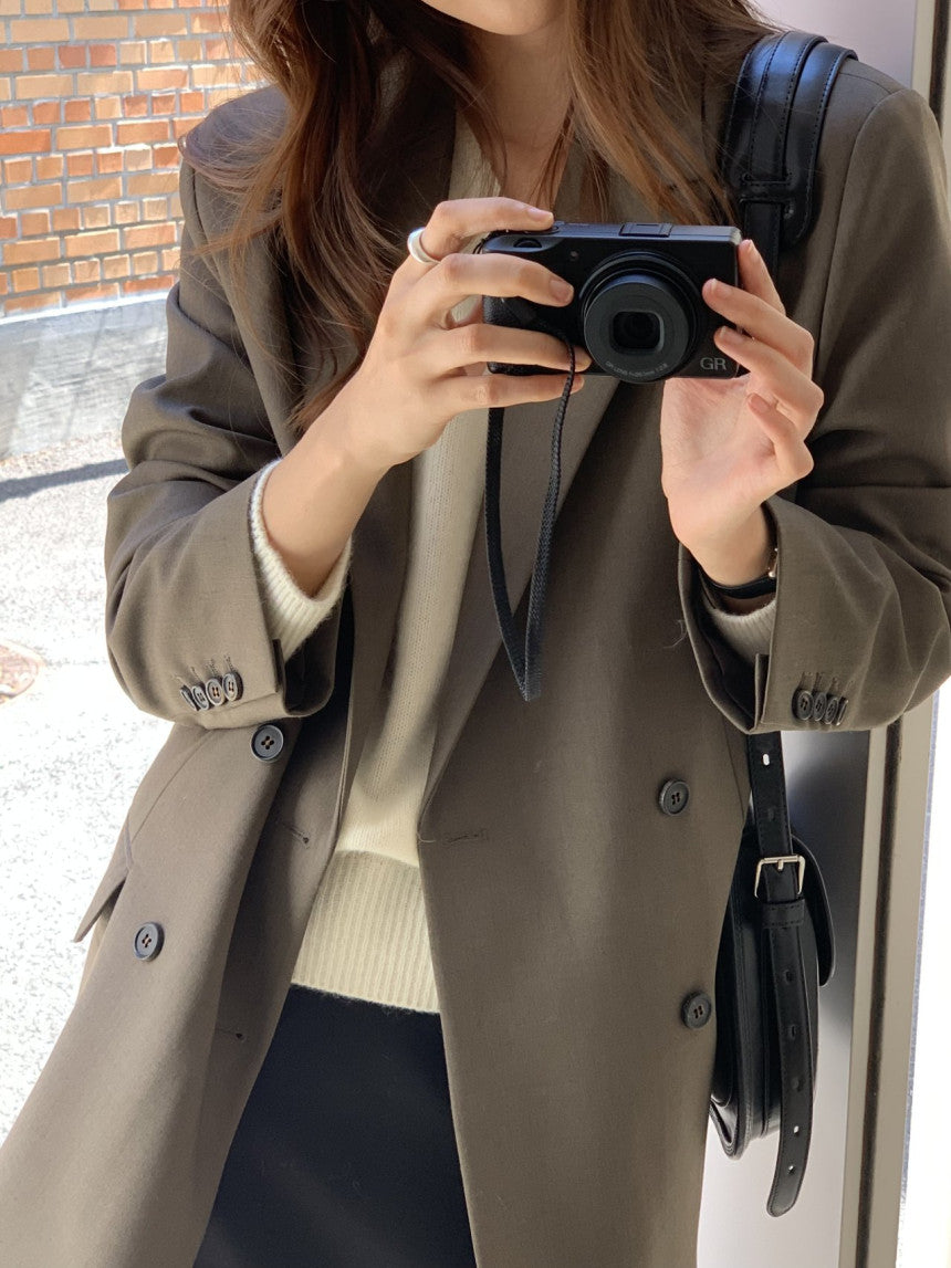 Sienna wool tailored double jacket