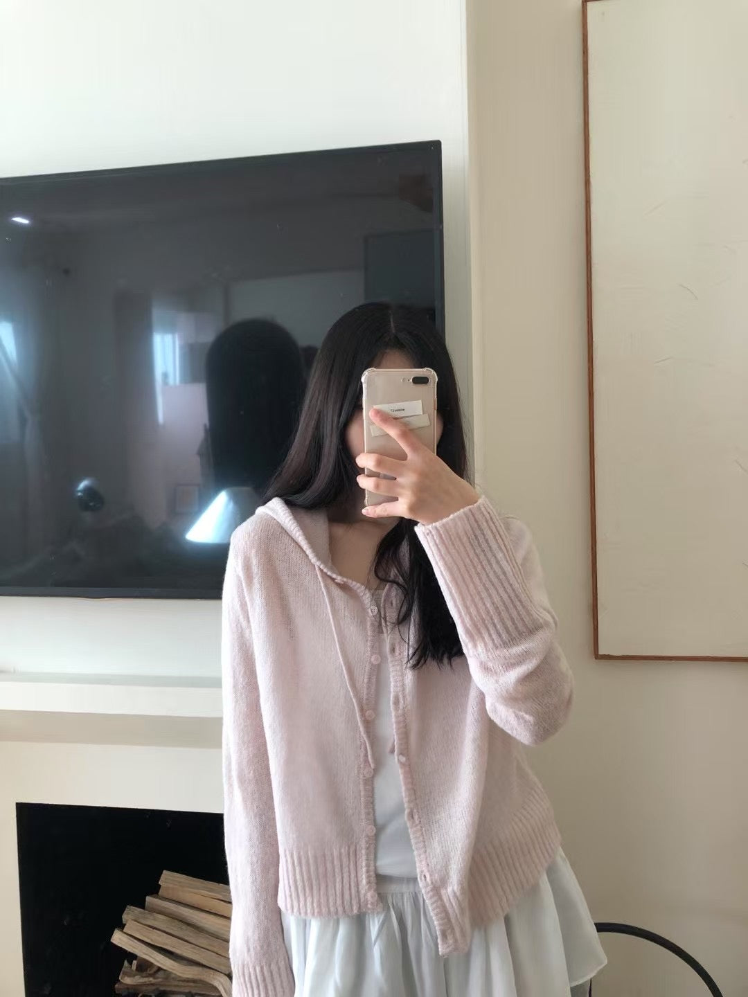 Park hood cardigan-4col