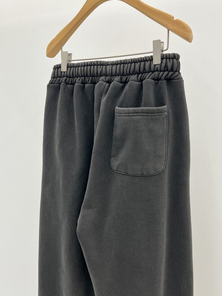 pigment fleece dying hood zip up&pants