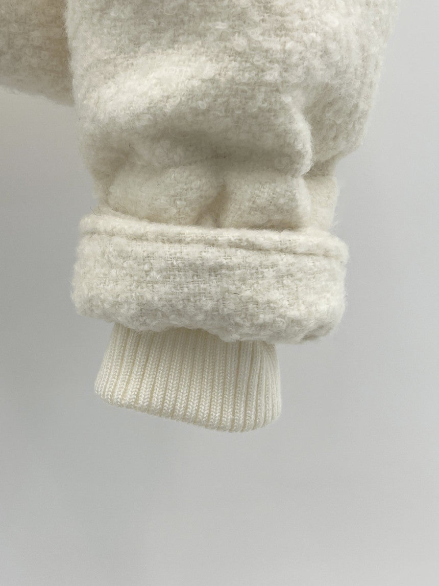 Bigben alpaca tweed duckdown short padding-2col