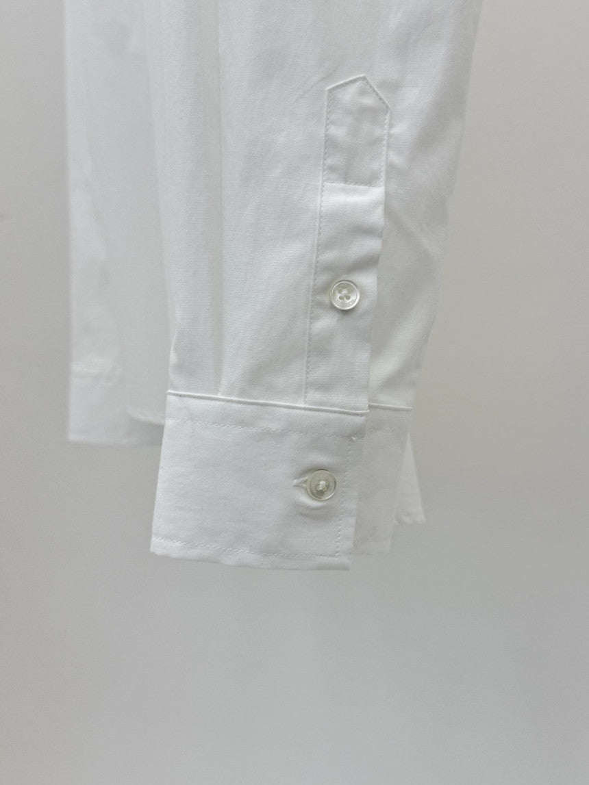Shure logo silky tencel shirt-2col