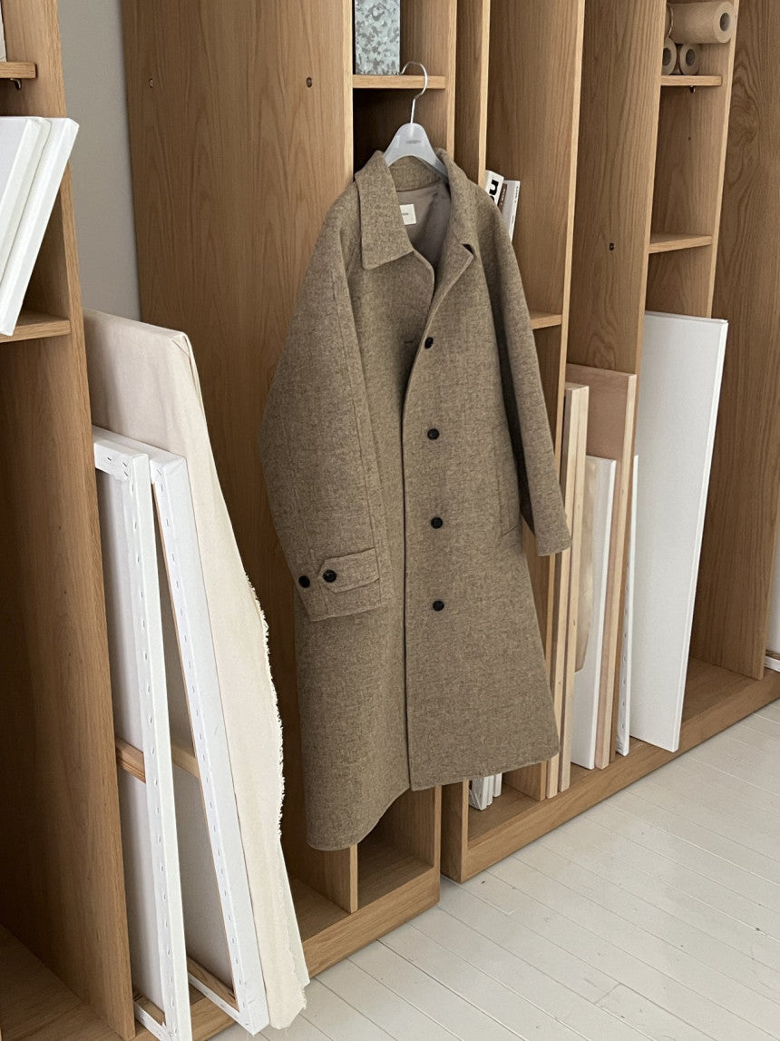 Serin shetland hadmade coat-2col