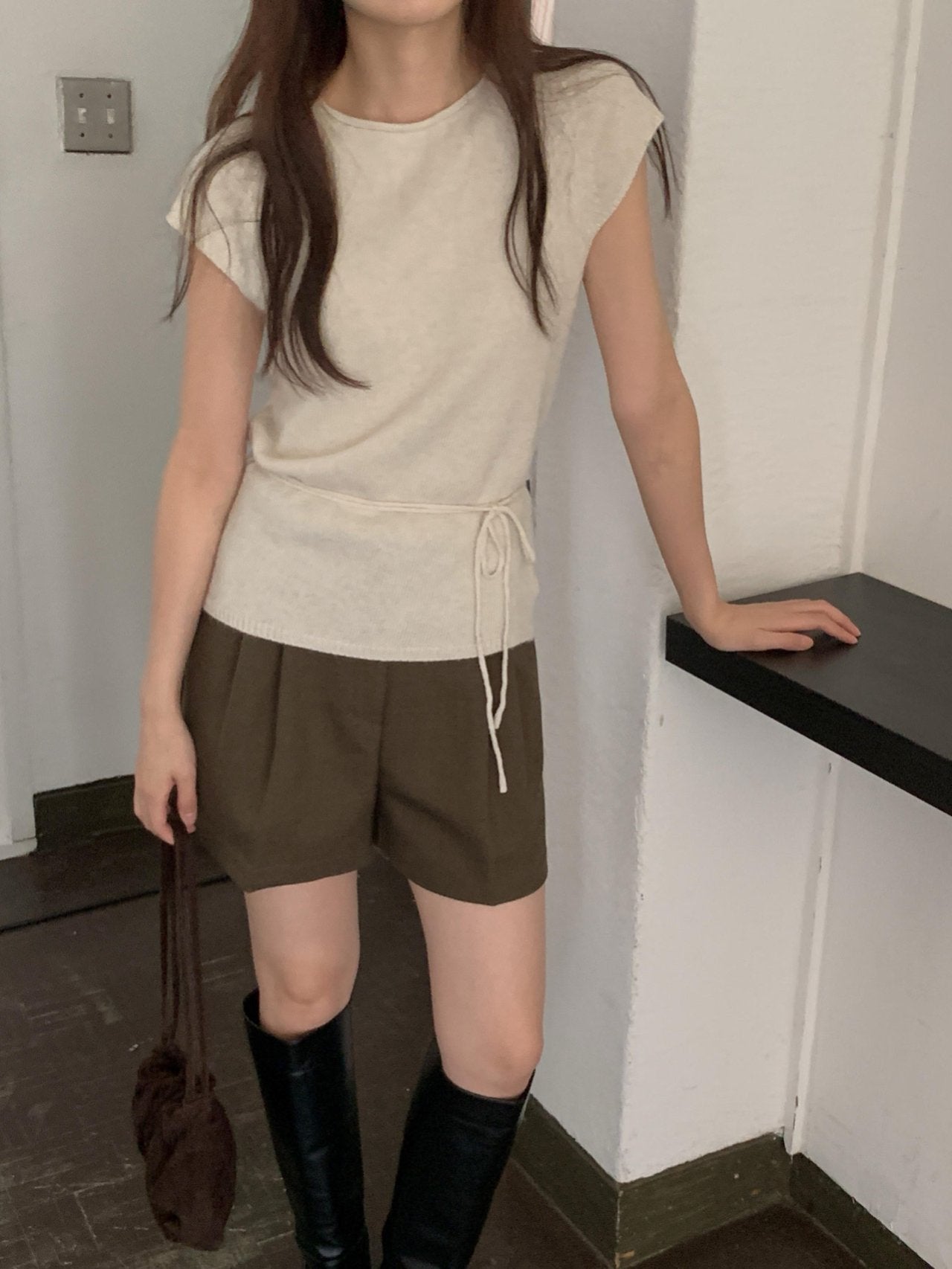 Fox belt knit-3col
