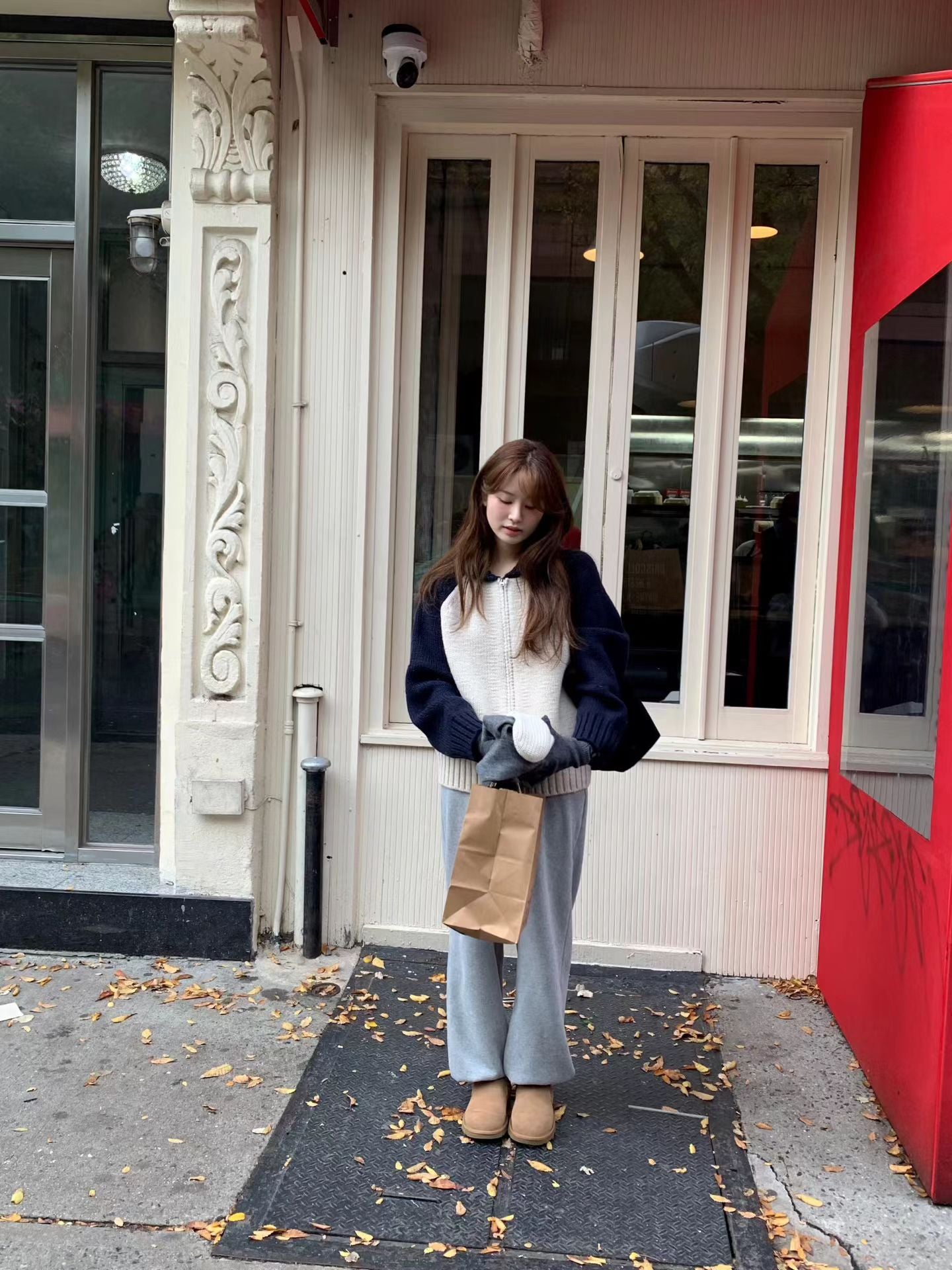 Ounce peanut raglan zip-up-2col