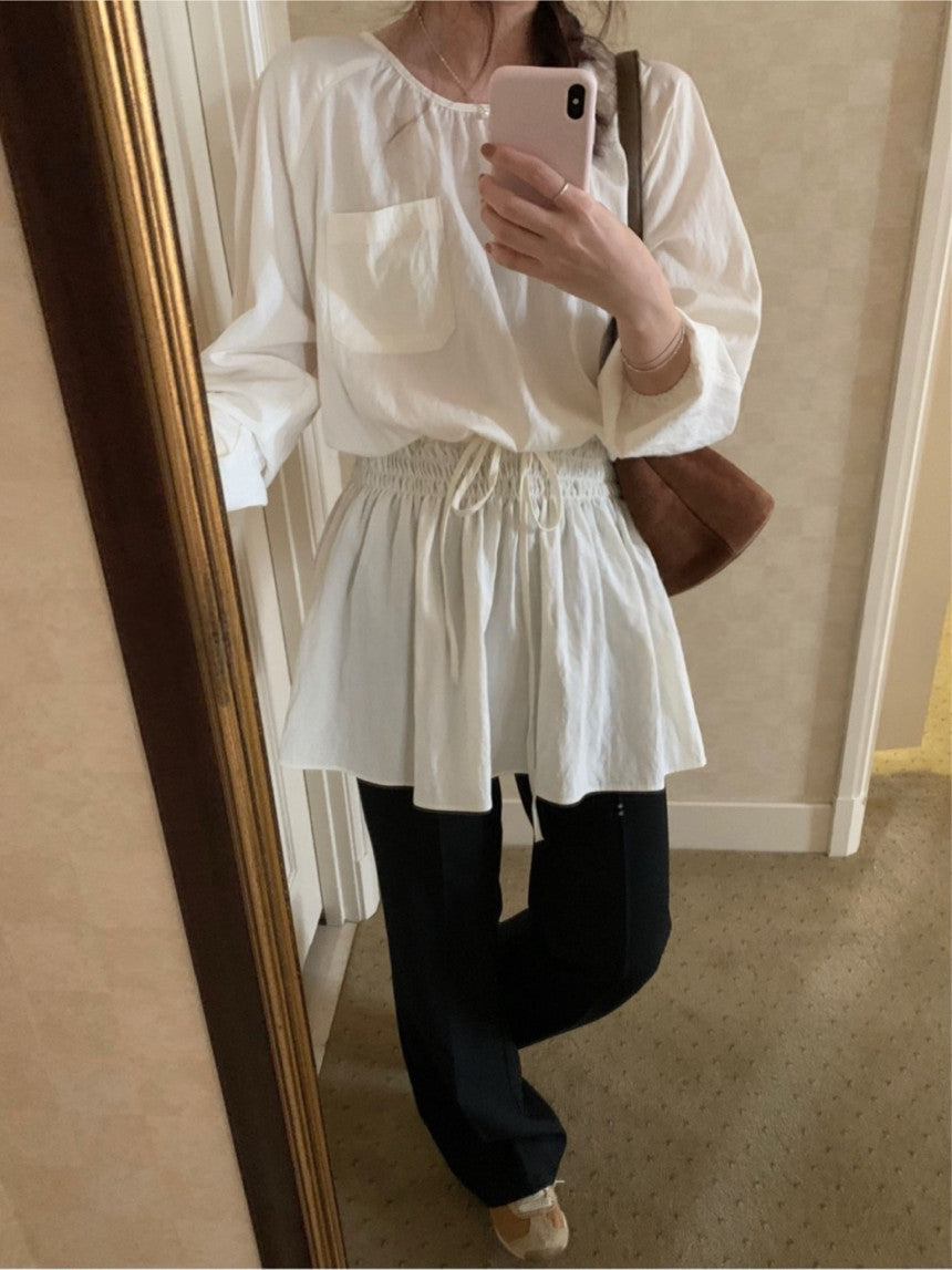 semi-bootcut slacks