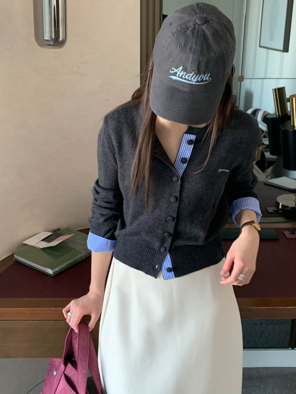 ami s.t cardigan-3col