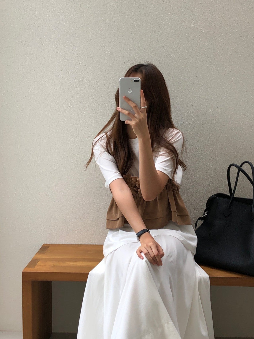 Surry pitch shirring bustier