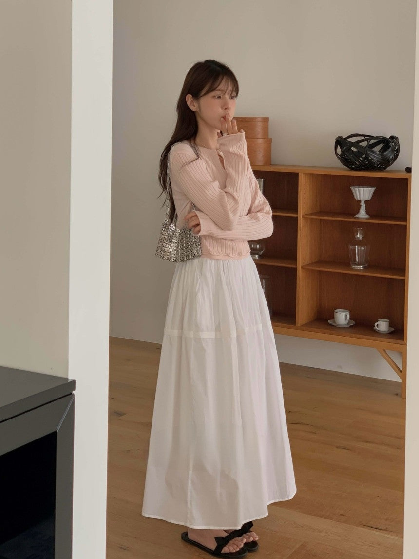 hey rib cardigan-4col