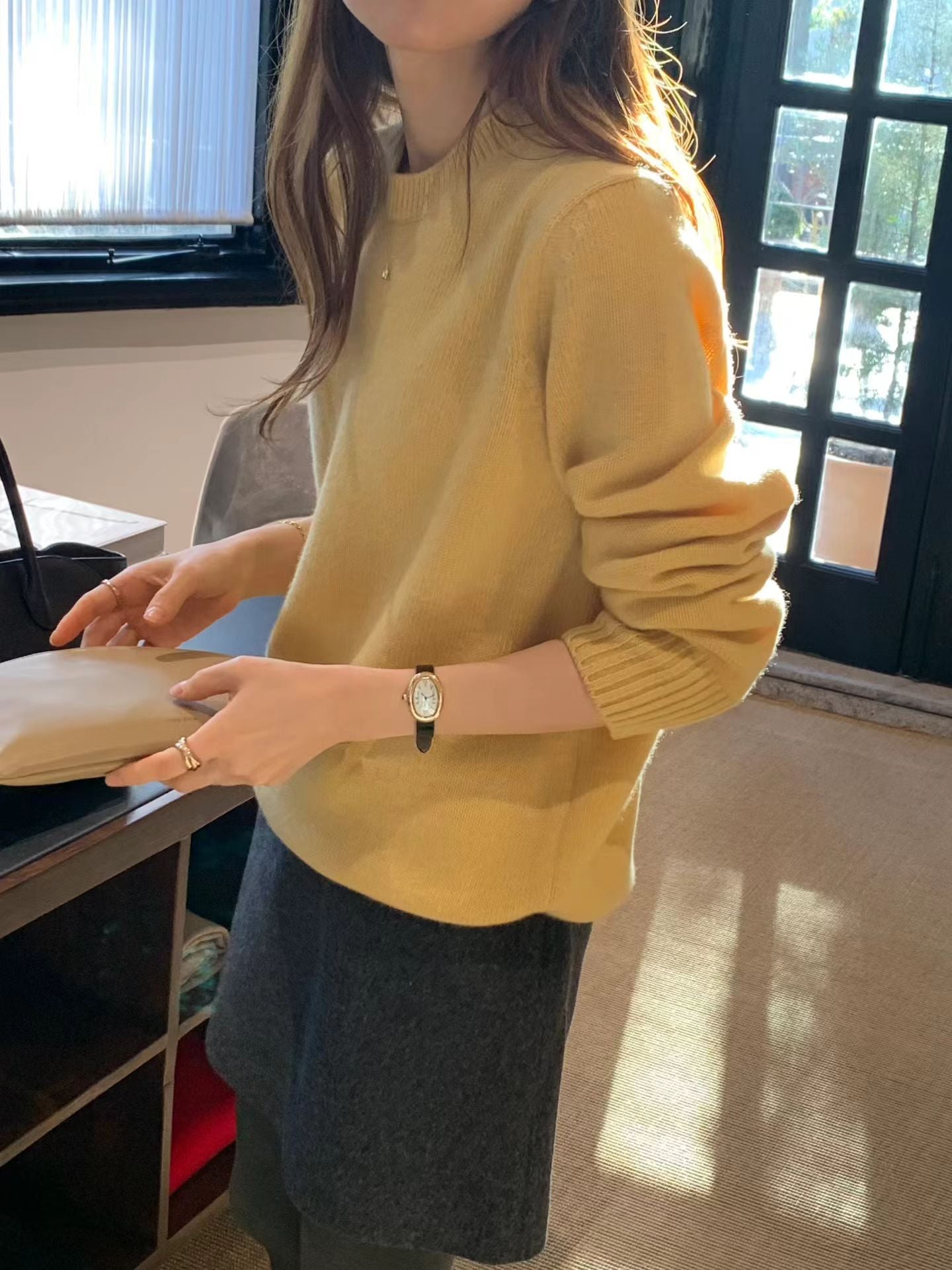 Ounce jane wool round knit-4col