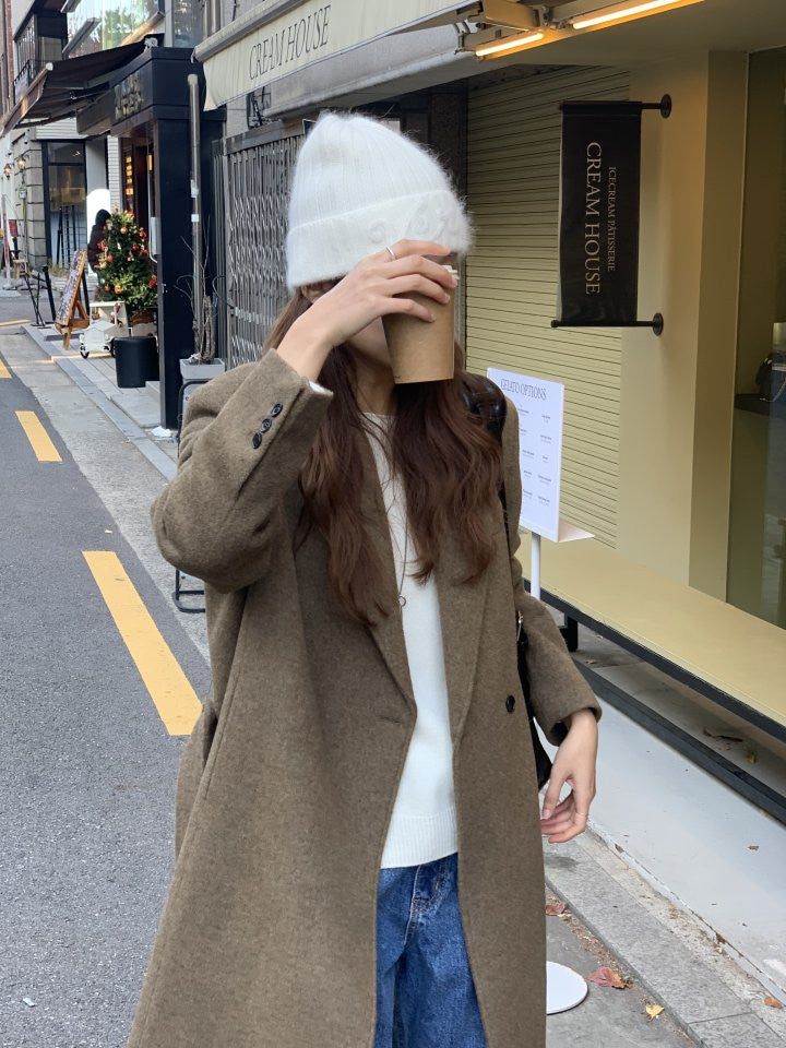 Nordic angora beanie-2col