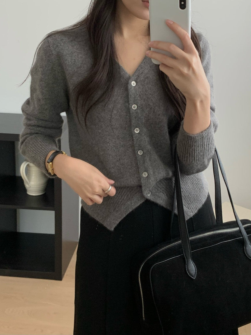 Raccoon cardigan-4col