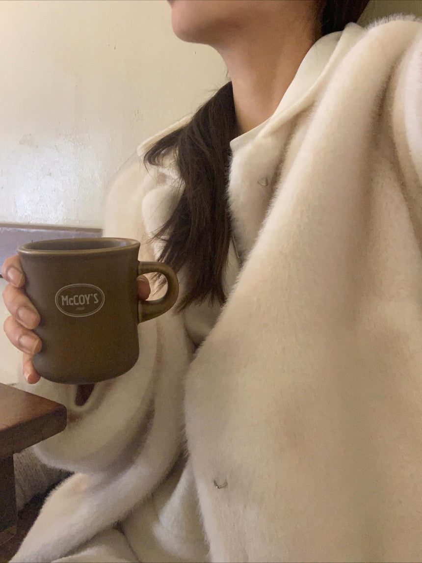 liter sand mink fur jacket-2col