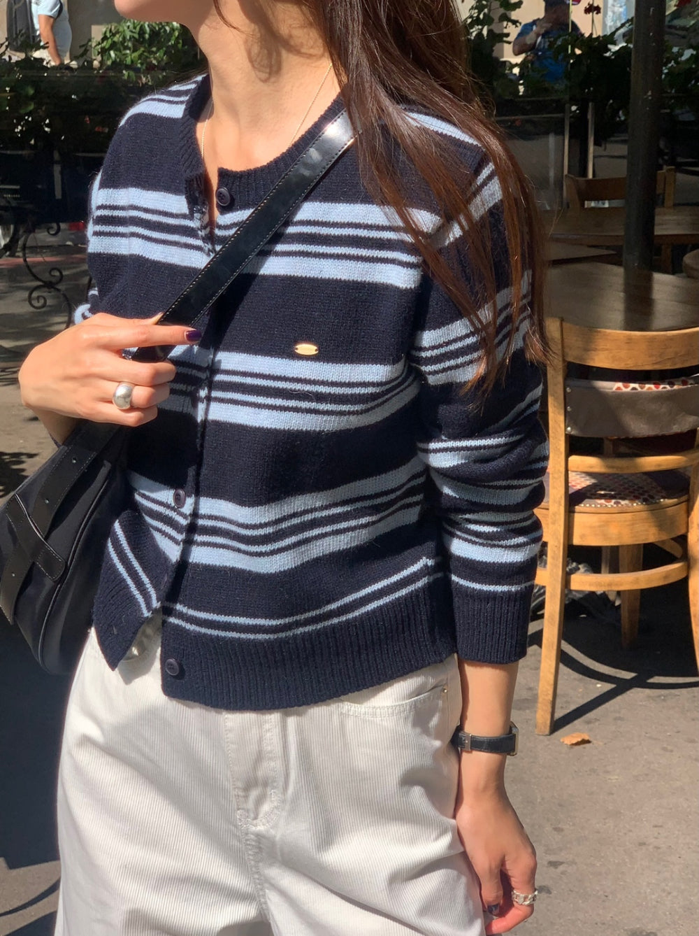 Nordic knit cardigan-4col