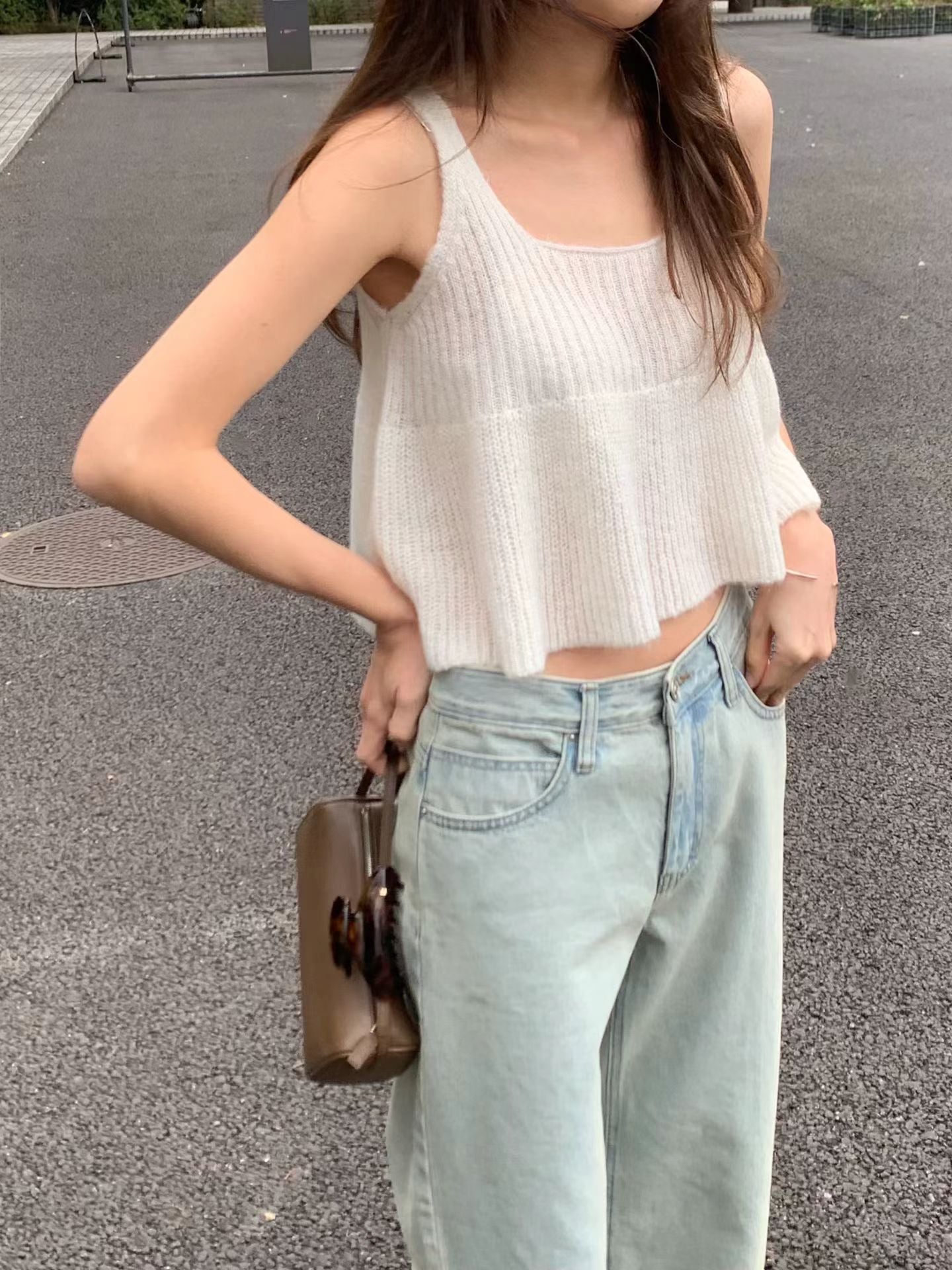 Ounce more knit bustier-2col