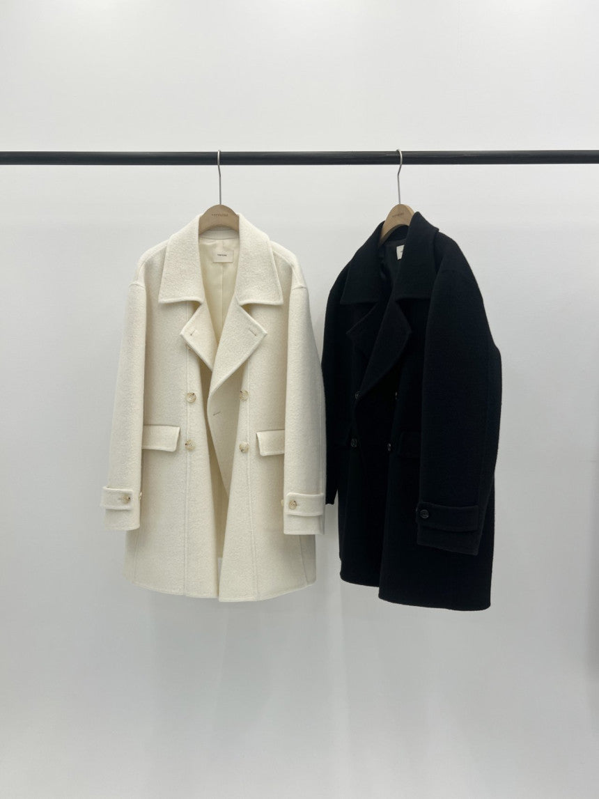 Ellen double handmade coat-2col