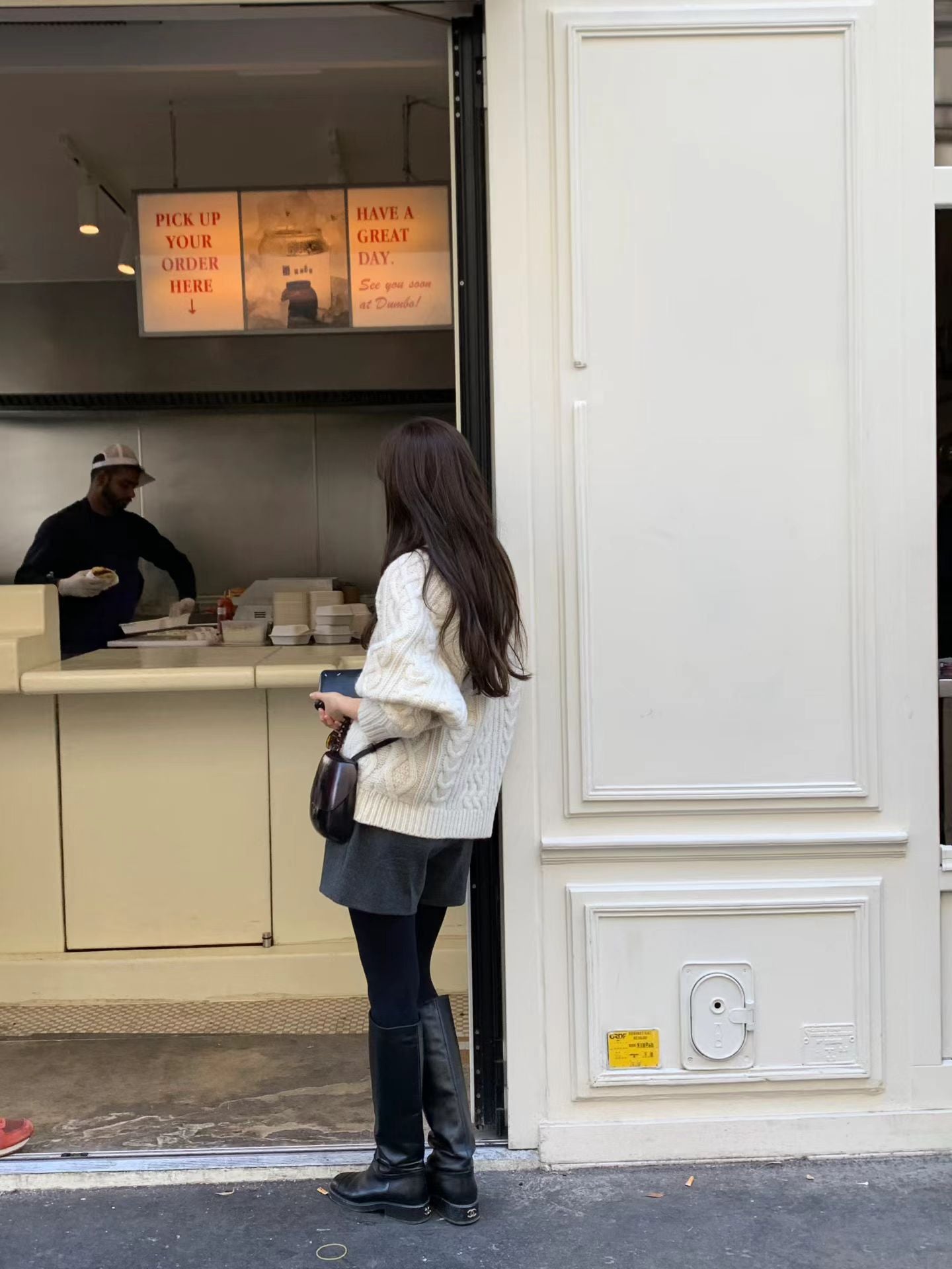 Ounce margo wool cable knit-2col