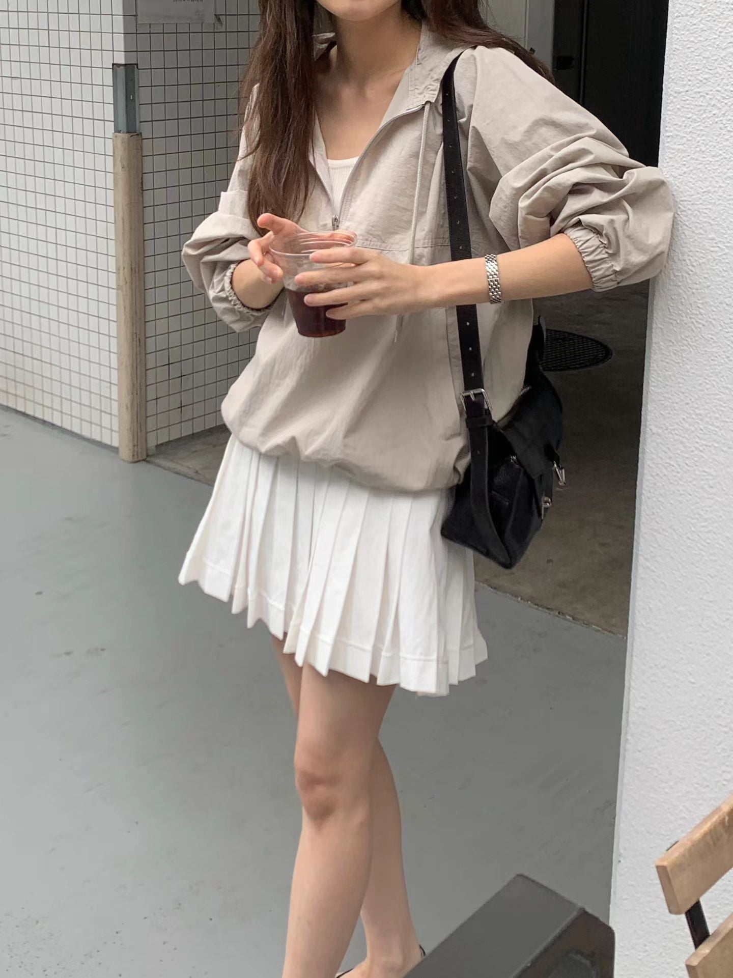 Ounce mini pleats skirt