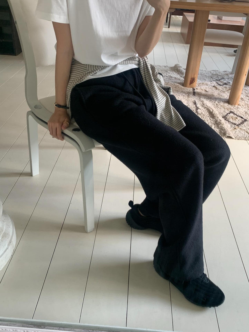 roi wool banding pants-3col