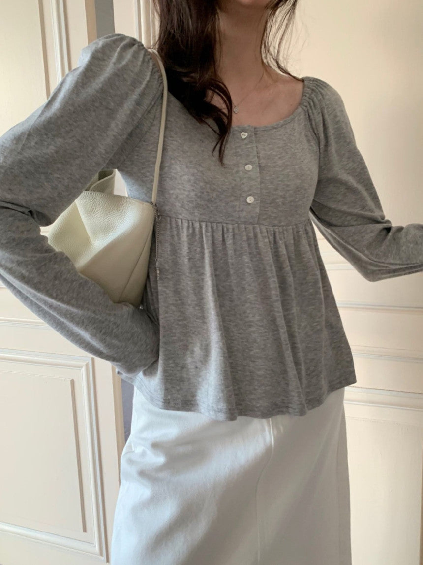 sale ivory即納 en blouse T-2col