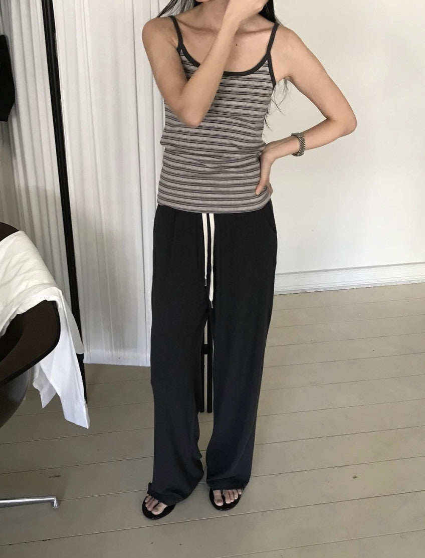 summer rib pants-4col