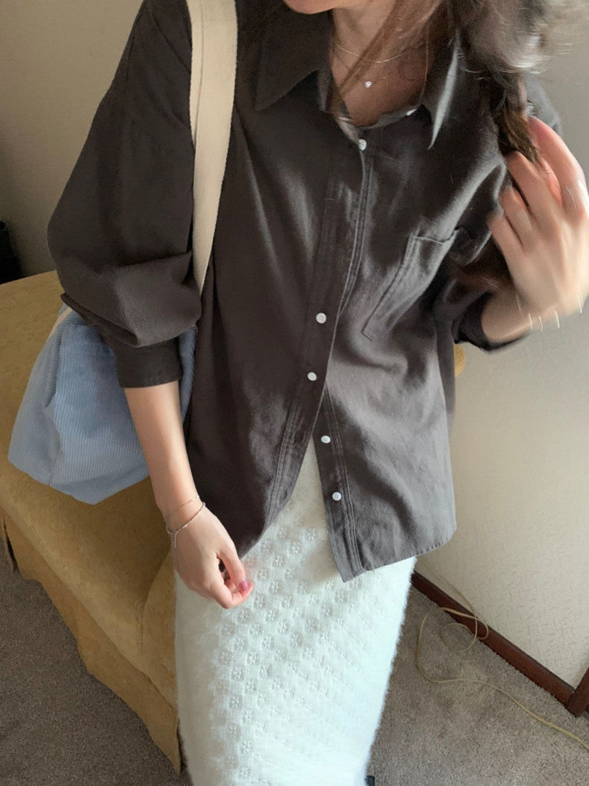 maki gimo washing shirt-3col