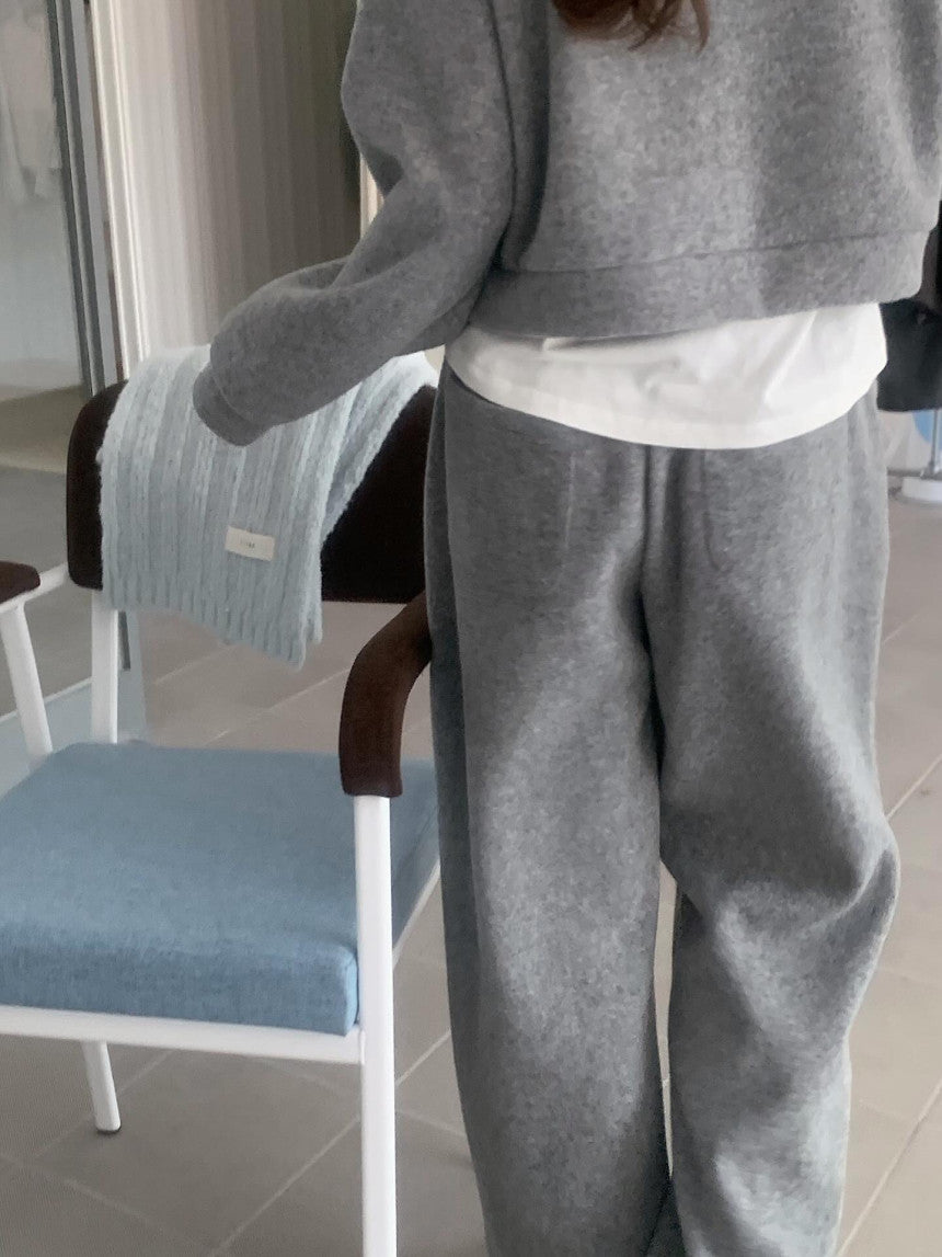 liter pony wool sweat pants-2col