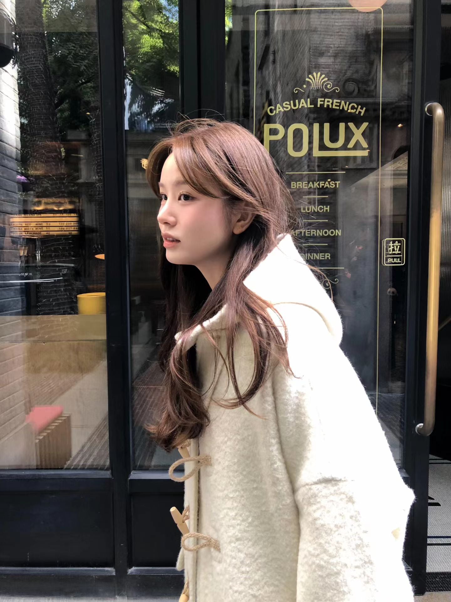 Ounce baby alpaca hood duffel coat-2col