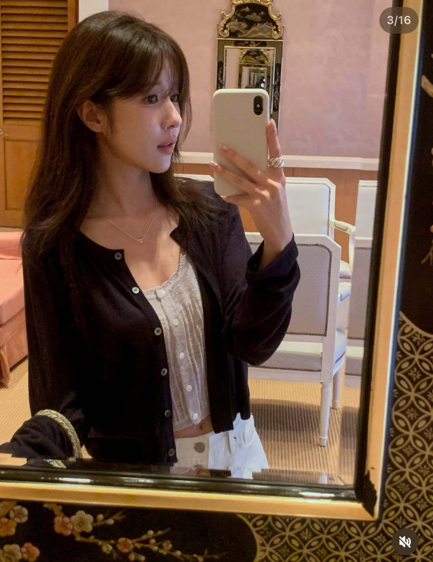 rari linen cardigan-4col