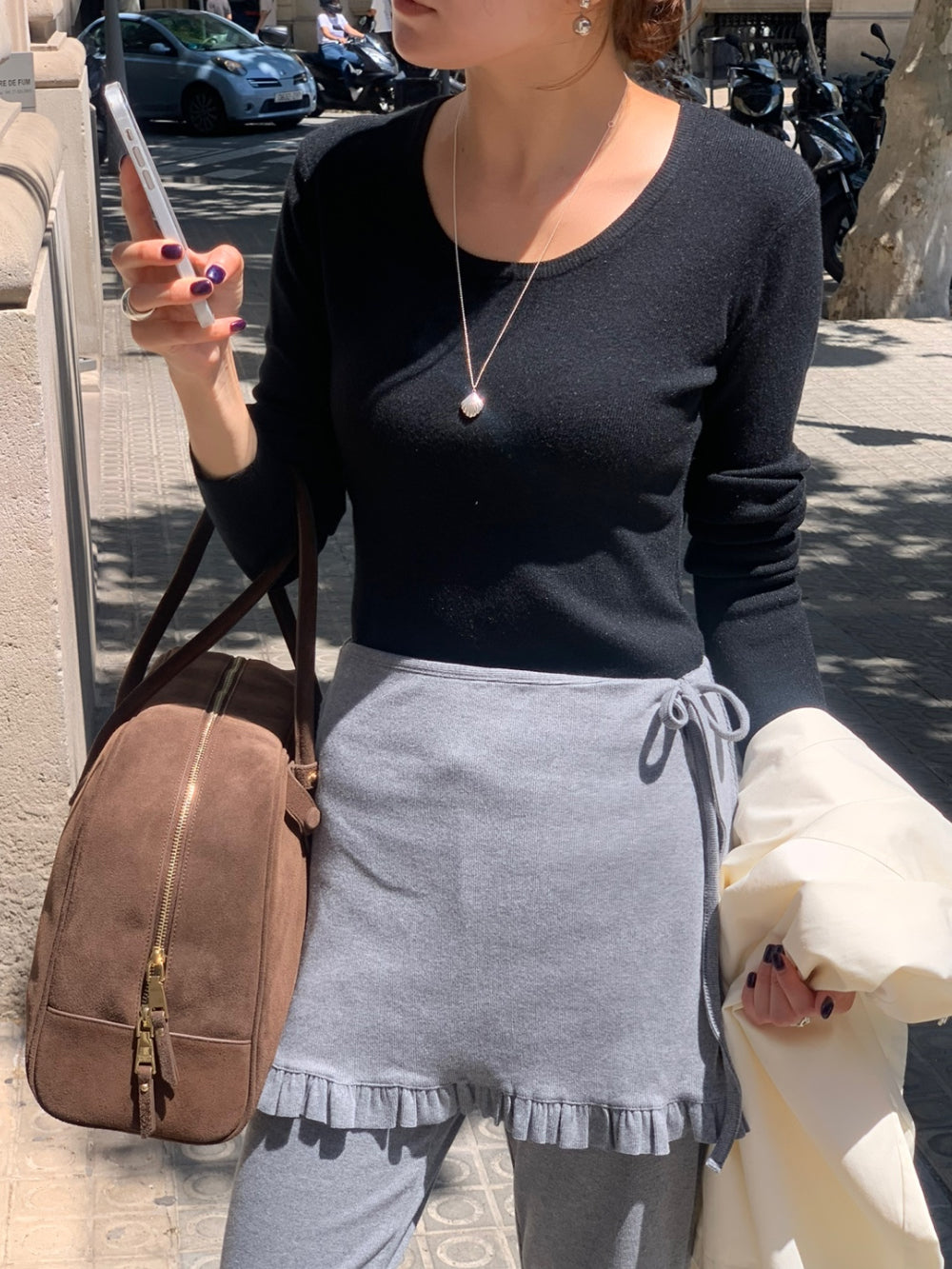 Pov skirt pants-2col