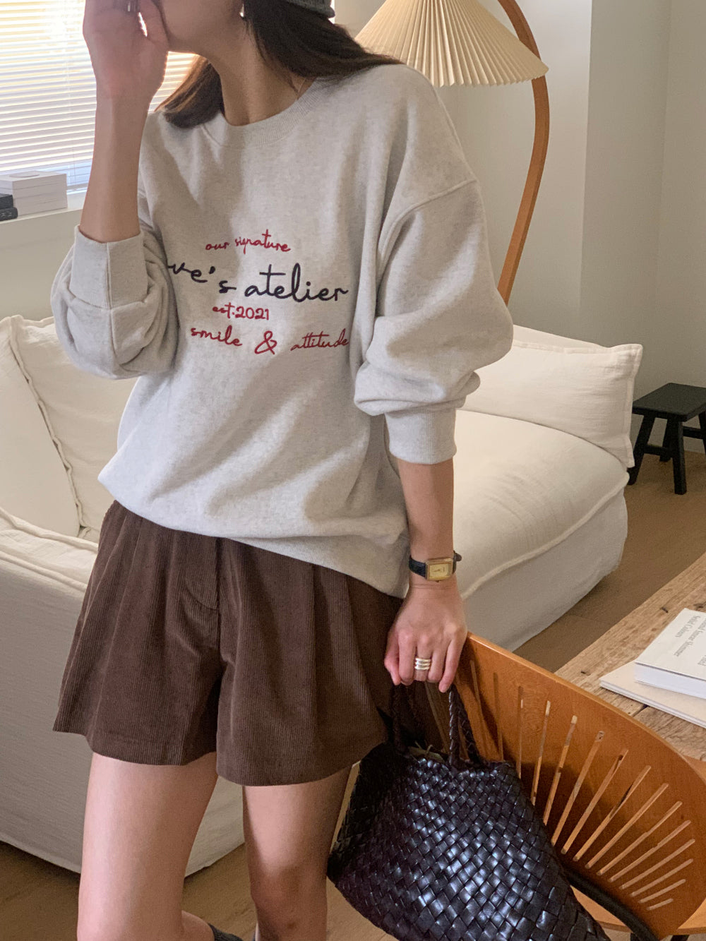 Picaboo corduroy shorts-2col