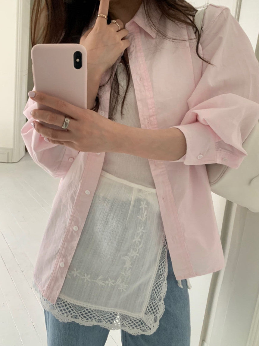 Washing collar shirt-4col