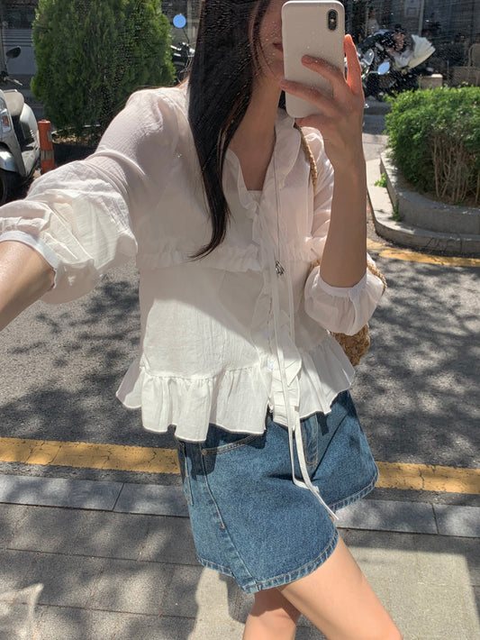 rai frill blouse