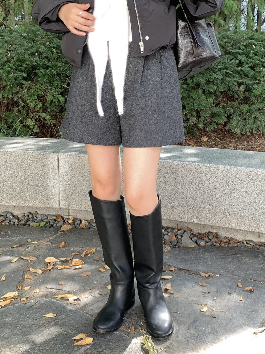 Eloy wool half pants-2col