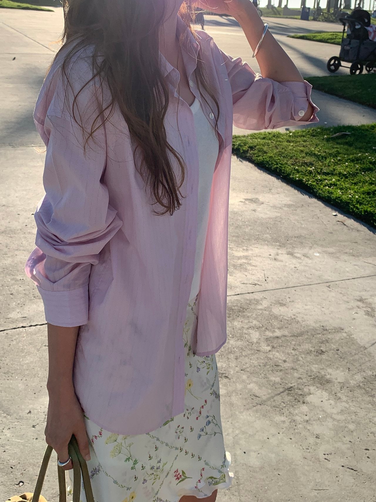 Rien light stripe shirt-2col