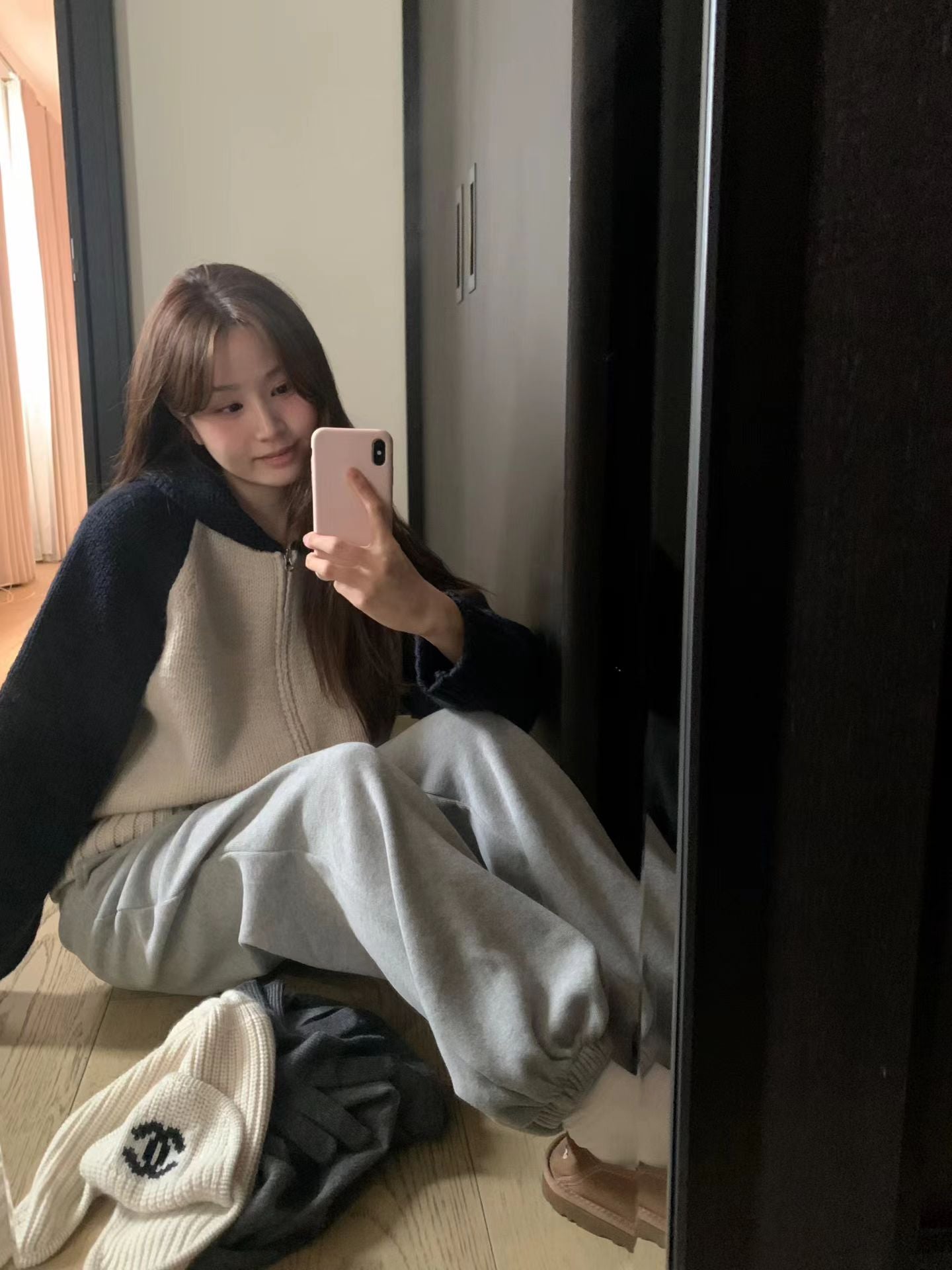 Ounce peanut raglan zip-up-2col