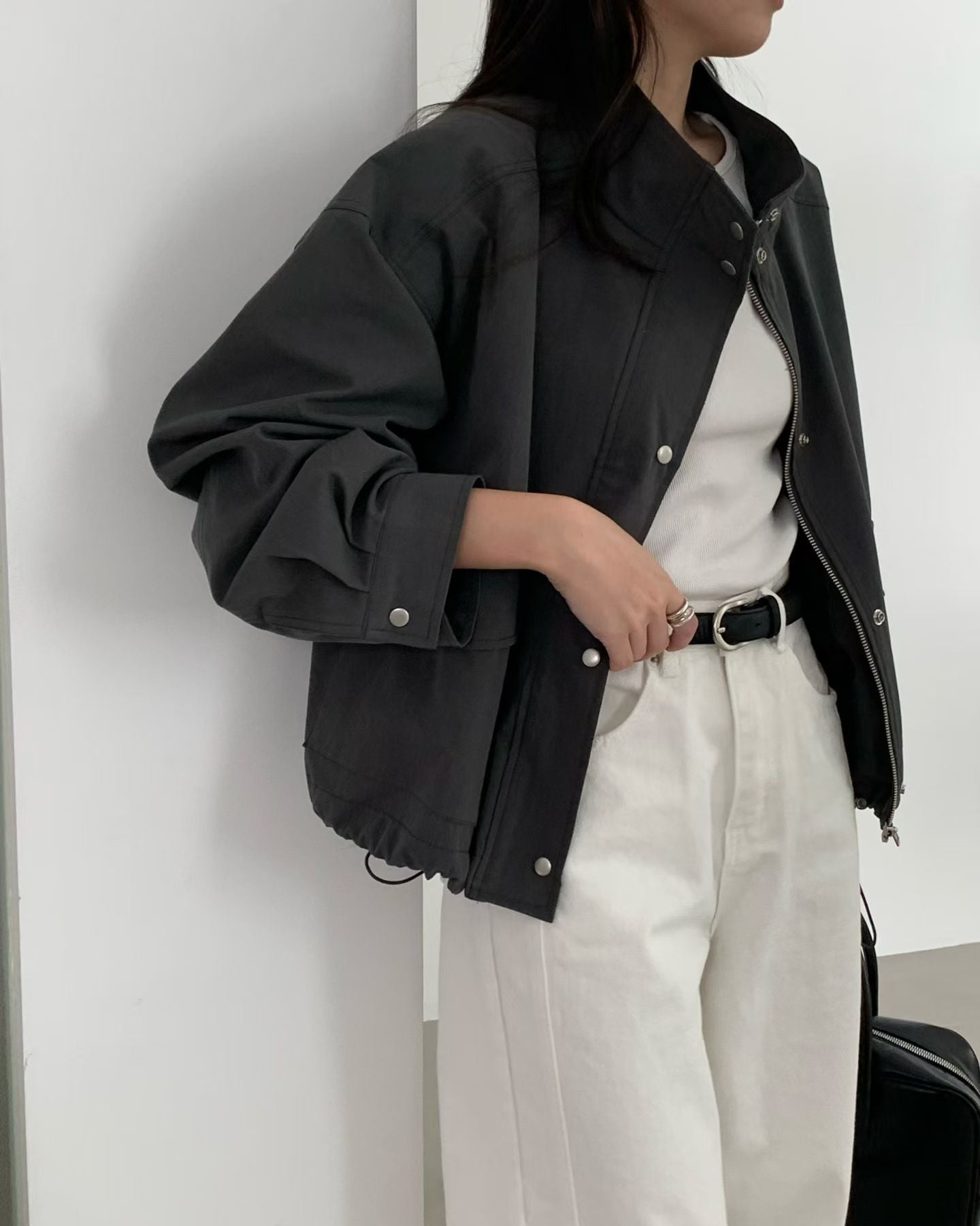 Millan short bomber jacket-3col