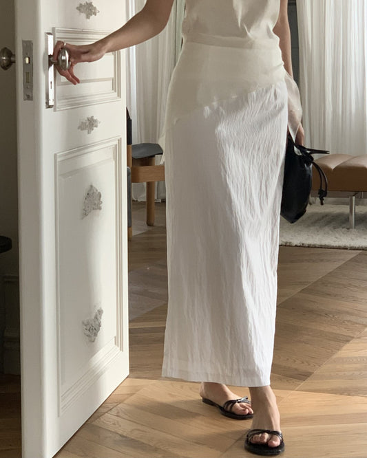 Statice h line maxi skirt-2col
