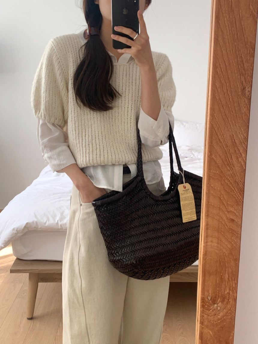 liter margarine alpaca half knit-2col