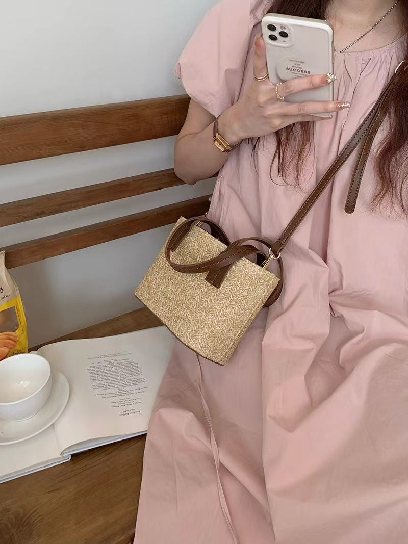 rattan mini bag