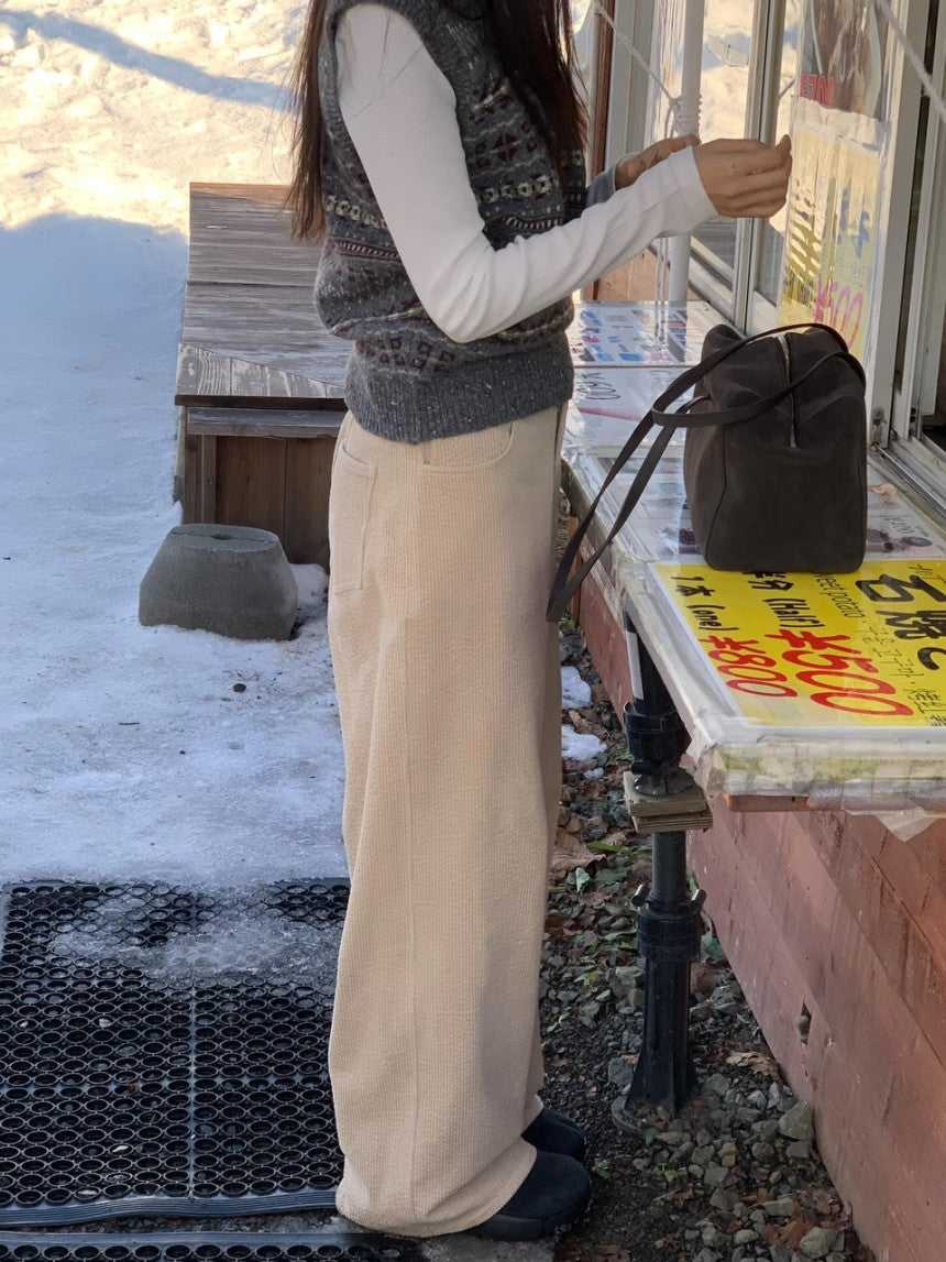 Isabel corduroy pants-2col