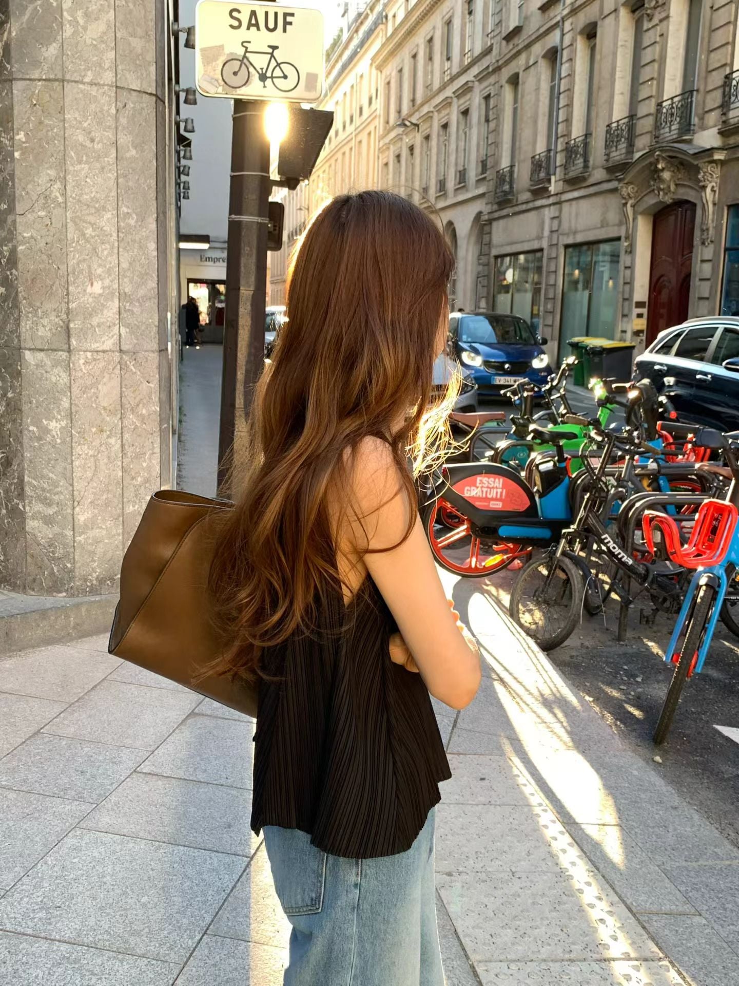 ivory即納 Ounce round pleated sleeveless-3col