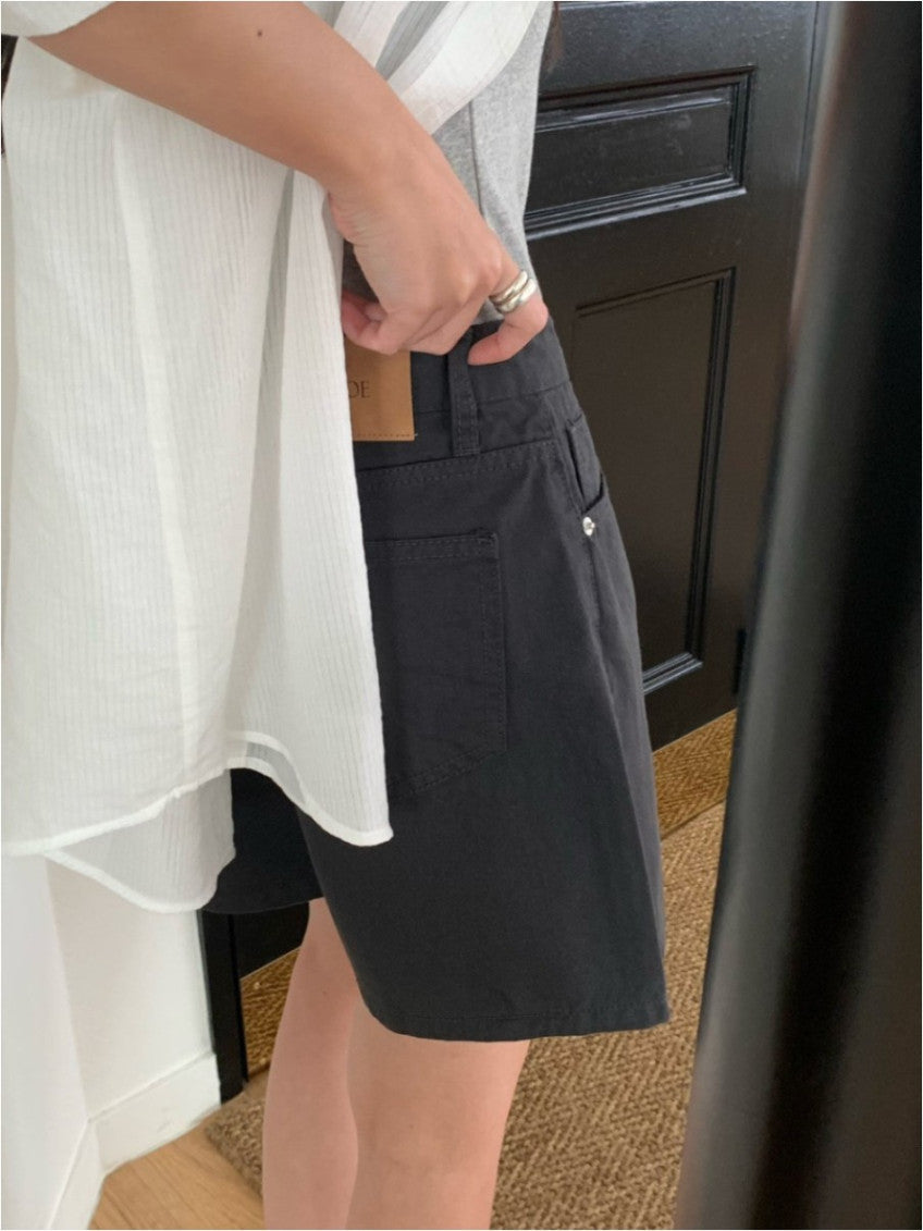 Millie cotton shorts-3col
