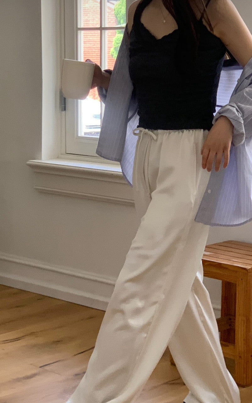 Silky pants-2col