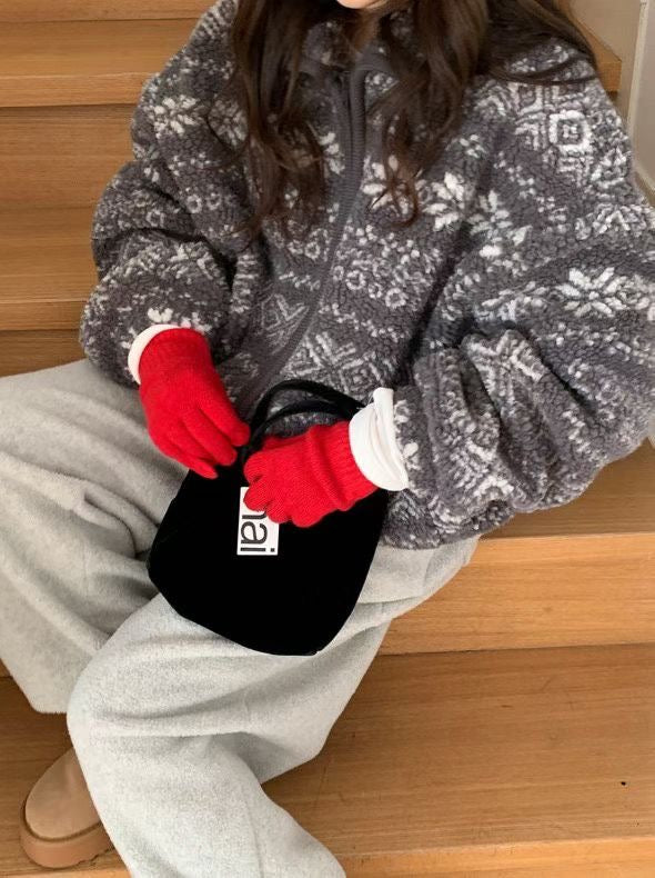 Puppy fleece jumper-2col
