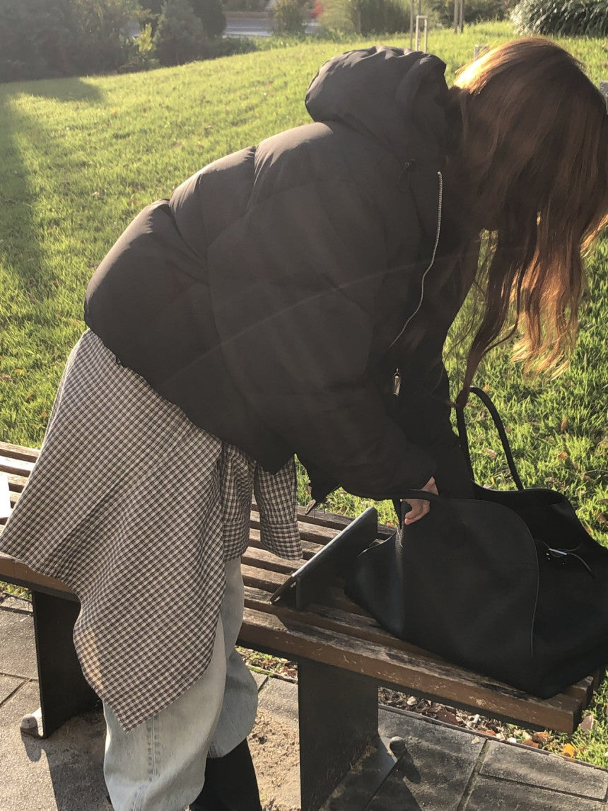 Noa hood duck down padding-3col