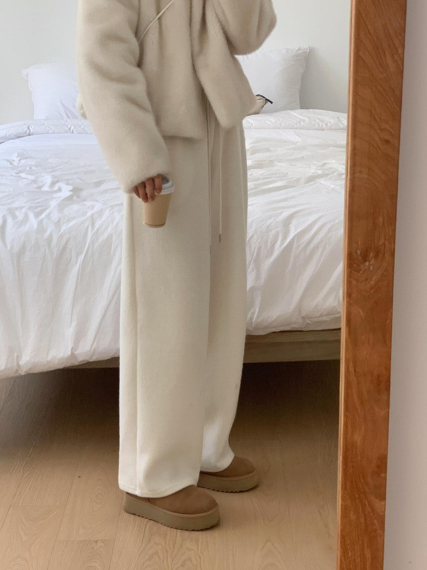 liter pony wool sweat pants-2col