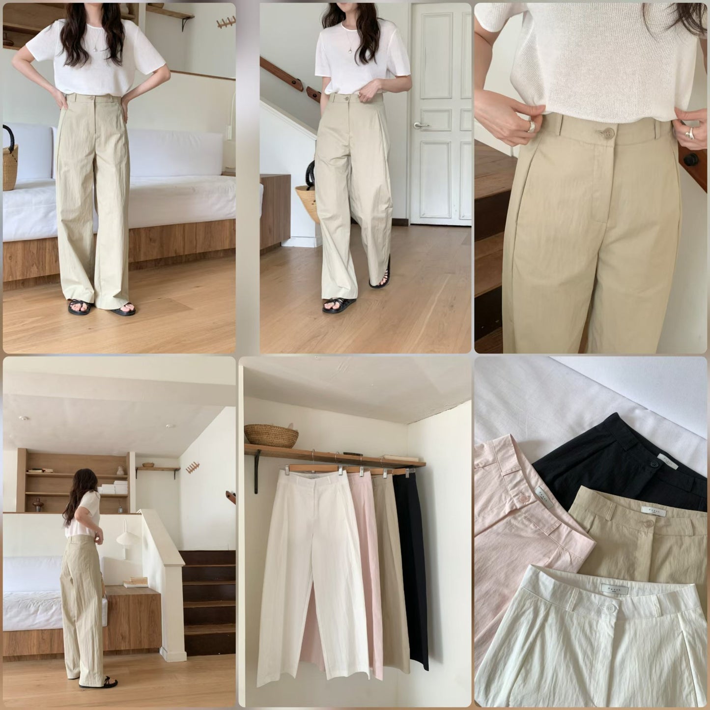 Curve pants-4col/ショート丈あり
