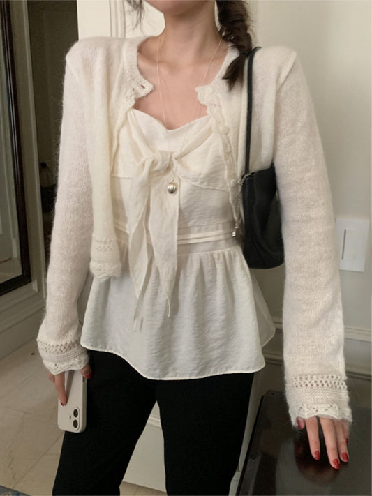 romantic alpaca cardigan-4col