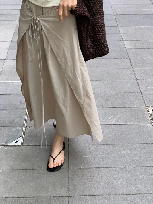 Ounce slit wrap skirt-2col
